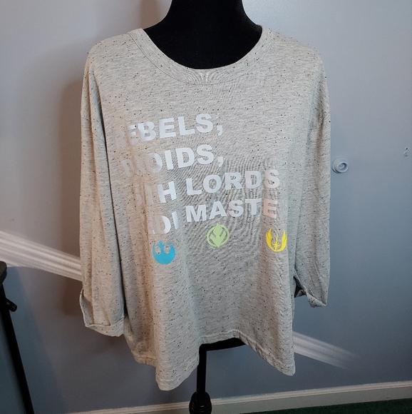 Disney Star Wars Size XL Long Sleeve Rebels, Droid, Sith Lord's And Jedir Master - Picture 2 of 9